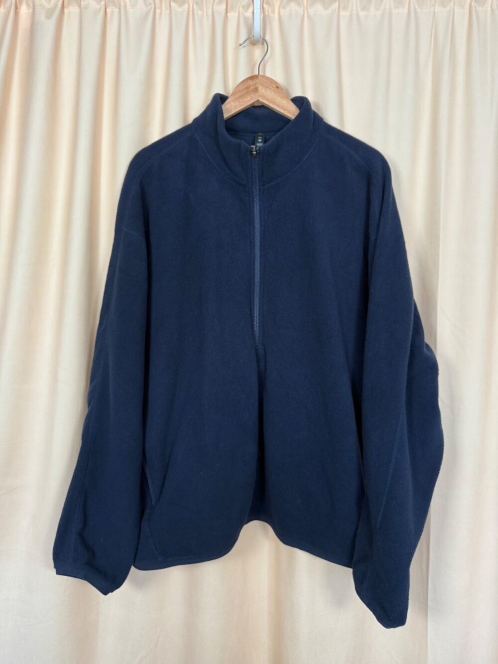 Lululemon Mens Navy Blue Full Zip Fleece Jacket Size XXL Winter Athleisure